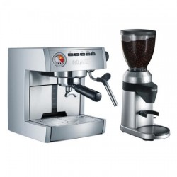 GRAEF ES 85 EU Set - Traditionele espresso +Koffiemolen CM 80